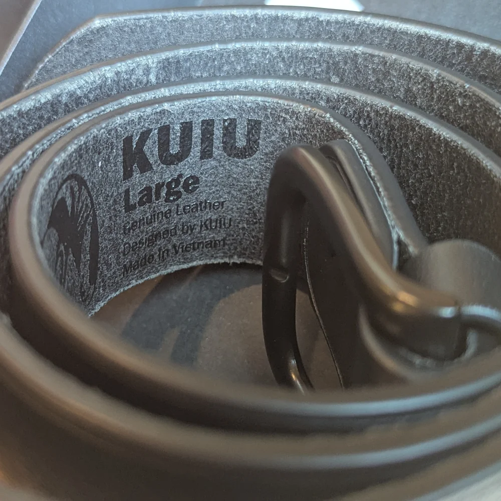 KUIU Black Leather Belt - Picture 2 of 5